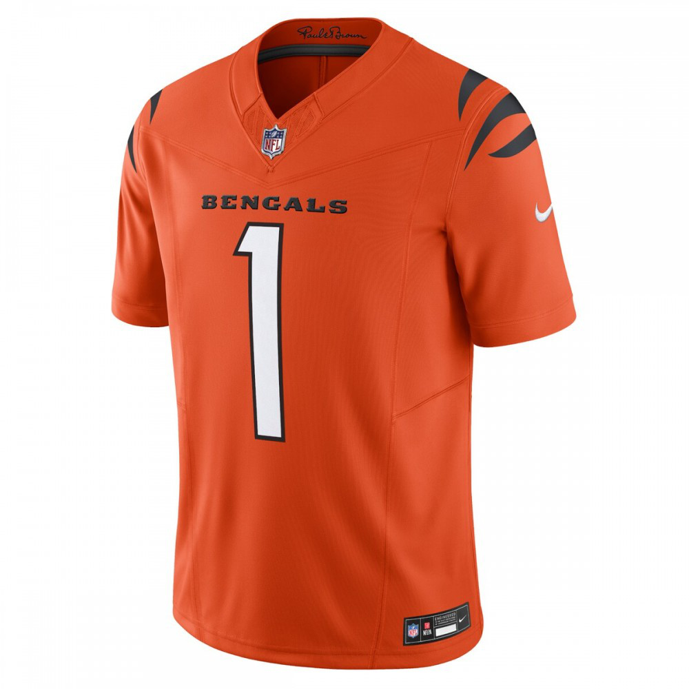 Ja'Marr Chase Cincinnati Bengals Nike Vapor F.U.S.E. Limited Alternate 1 Jersey - Orange-Profan Arena